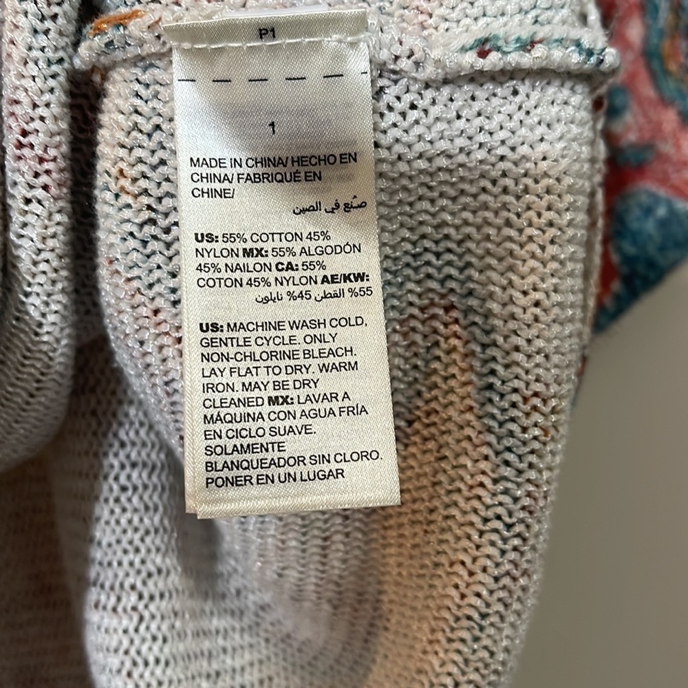 Chico’s Boho Paisley Knit Top - Picture 4 of 8